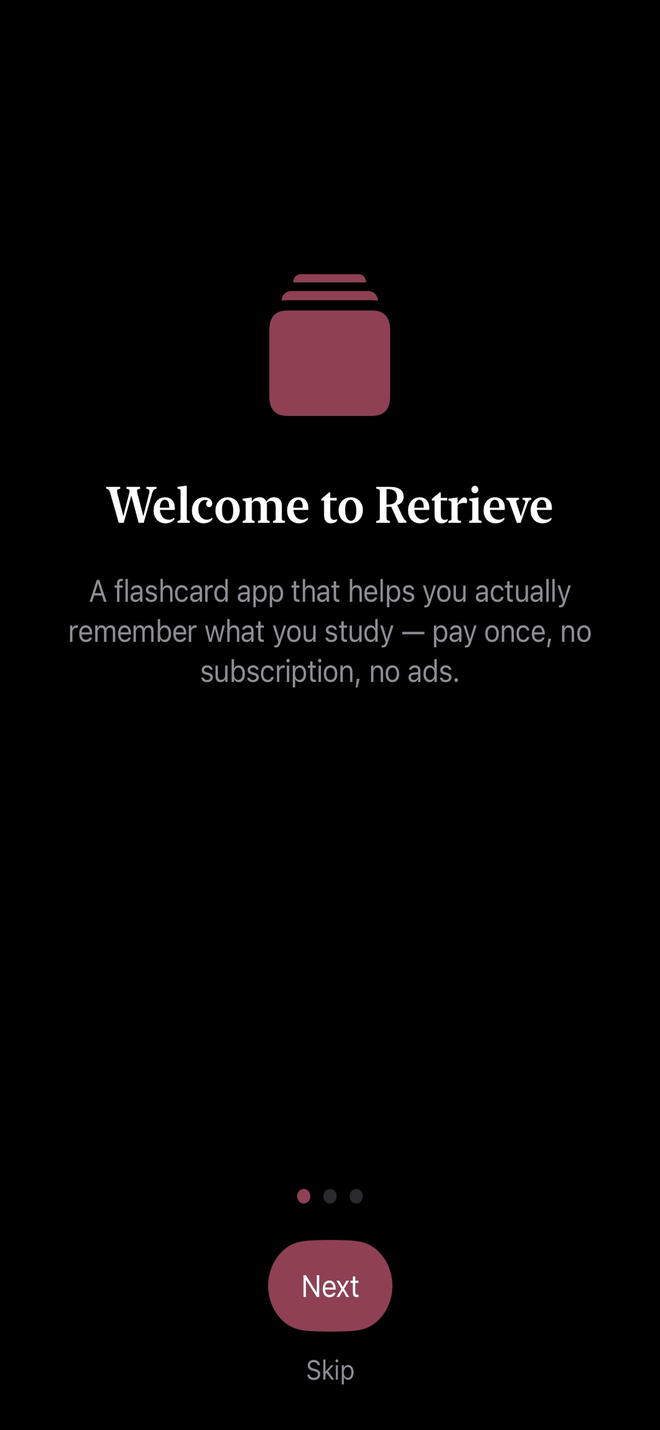 Retrieve app screenshot